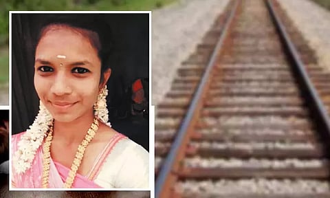 கும்மிடிப்பூண்டி அருகே ரெயில் மோதி கல்லூரி மாணவி சாவு - தண்டவாளத்தை கடக்க முயன்றபோது பரிதாபம்