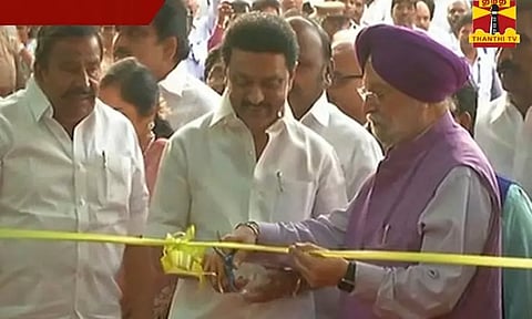 நந்தனத்தில் மெட்ரோ ரெயில் தலைமை அலுவலகம் - முதல்-அமைச்சர் மு.க.ஸ்டாலின், மத்திய மந்திரி ஹர்தீப் சிங் பூரி திறந்து வைத்தனர்