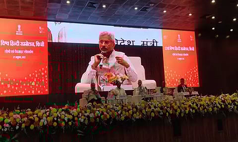 இந்தியை ஐ.நா.வில் அதிகாரப்பூர்வ மொழியாக அங்கீகரிக்க முயற்சி: மத்திய மந்திரி ஜெய்சங்கர் தகவல்