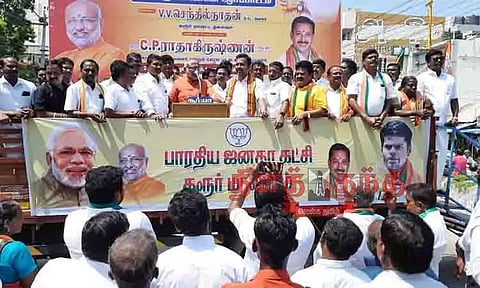 தமிழகத்திலும் தாமரை ஆட்சி மலர வேண்டும்: சி.பி. ராதாகிருஷ்ணன் பேச்சு