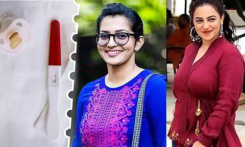 கல்யாணம் ஆகாமல் கர்ப்பமா...! நடிகைகள் சமூகவலைதளத்தில் "கர்ப்ப பரிசோதனை பாசிட்டிவ்"