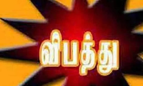 தேனியில் லாரி மோதி பெண் படுகாயம்