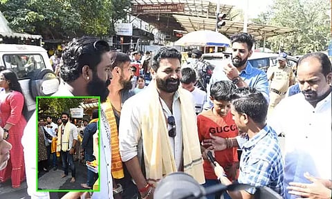 காந்தாரா பட வெற்றியை விநாயகர் கோவிலில் சாமி கும்பிட்டு கொண்டாடிய ரிஷப் ஷெட்டி