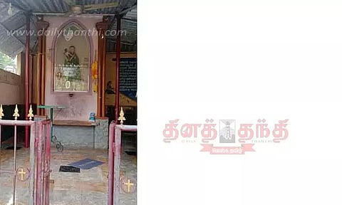 கருங்கல் அருகே குருசடியில் உண்டியலை உடைத்து கொள்ளை முயற்சி