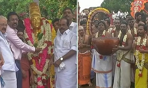 ராஜராஜ சோழனின் 1037-வது சதய விழா - தஞ்சை கலெக்டர் மாலை அணிவித்து மரியாதை