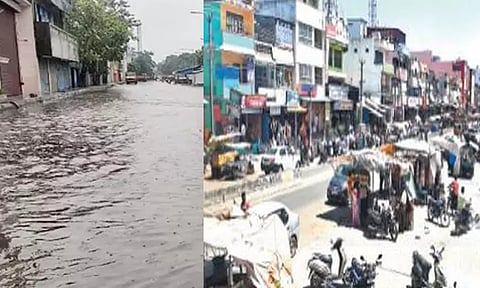 சிங்கப்பெருமாள் கோவிலில் கால்வாயை ஆக்கிரமித்து அமைக்கப்பட்டுள்ள கடைகளை அகற்ற வேண்டும்; பொதுமக்கள் கோரிக்கை