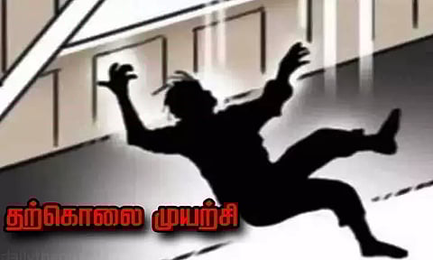 பள்ளி மாடியில் இருந்து குதித்து 10-ம் வகுப்பு மாணவி தற்கொலை முயற்சி