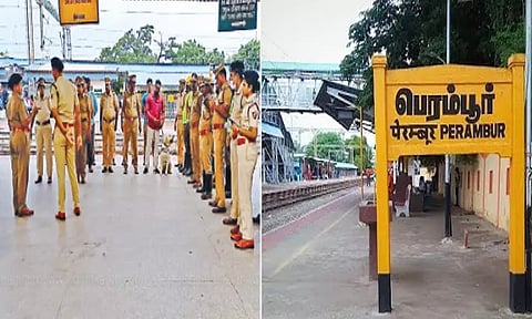 தந்தை திட்டியதால் பெரம்பூர் ரெயில் நிலையத்துக்கு வெடிகுண்டு மிரட்டல் விடுத்த வாலிபர்