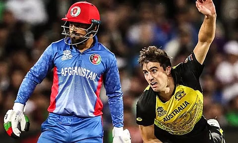 டி20 உலகக் கோப்பை: ரஷீத் கான் போராட்டம் வீண்- ஆஸ்திரேலிய அணி திரில் வெற்றி