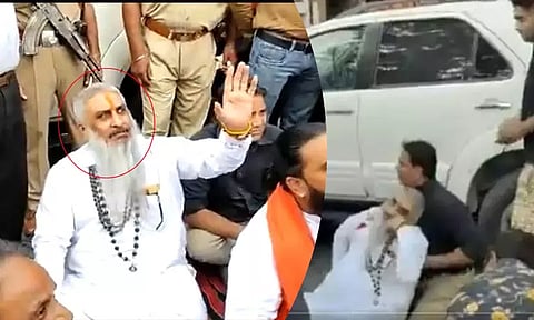 பட்டப்பகலில் துப்பாக்கியேந்திய போலீசார் கண்முன்னே சிவசேனா தலைவர் சுட்டுக்கொலை - அதிர்ச்சி வீடியோ