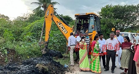 கால்வாய் தூர்வாரும் பணி, சேதமடைந்த பள்ளி கட்டிடங்களை கலெக்டர் ஆய்வு
