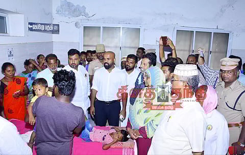 அங்கன்வாடியில் பல்லி விழுந்த உணவை சாப்பிட்ட 9 பேருக்கு சிகிச்சை