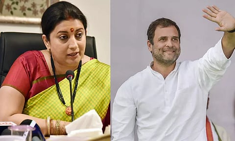 நாட்டை விமர்சித்தவர்களுடன் ராகுல்காந்தி பாத யாத்திரை மேற்கொண்டு வருகிறார் - மத்திய மந்திரி ஸ்மிருதி இரானி