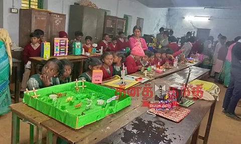 உபதலை அரசு பள்ளியில் அறிவியல் கண்காட்சி