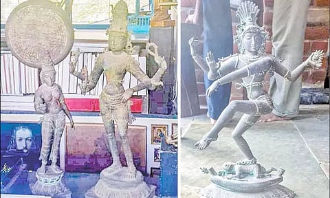 ஆரோவில்லில் சோழர் கால 3 சிலைகள் மீட்பு: ஜெர்மனி தம்பதியிடம் விசாரணை