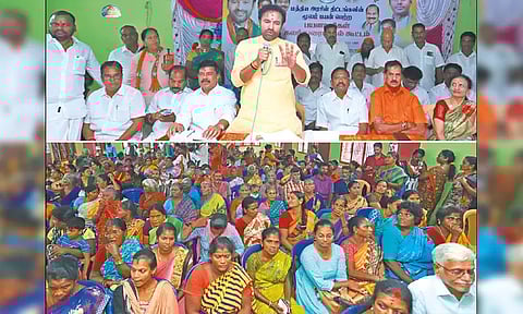 எல்லா பயன்களும் உங்களுக்கு கிடைக்கிறதா? மத்திய அரசு திட்ட பயனாளிகளுடன் மத்திய மந்திரி கிஷன் ரெட்டி சந்திப்பு