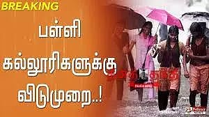 ராணிப்பேட்டை மாவட்டத்தில் பள்ளி, கல்லூரிகளுக்கு இன்று விடுமுறை