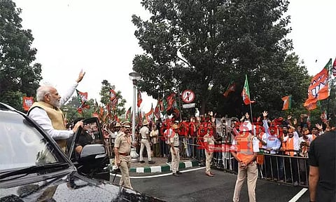 பெங்களூரு வந்த பிரதமர் மோடிக்கு உற்சாக வரவேற்பு; 'மறக்க முடியாத வரவேற்பு அளித்த மக்களுக்கு நன்றி' என நெகிழ்ச்சி