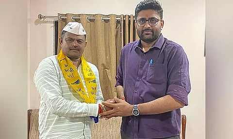 தேர்தலில் போட்டியிட வாய்ப்பில்லை: குஜராத் பா.ஜ.க. எம்.எல்.ஏ. ஆம் ஆத்மியில் இணைந்தார்