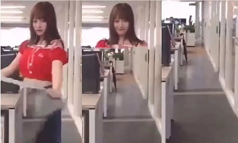 கேமராவில் மறையும் வினோதம்: கண்ணுக்குத் தெரியாத துணியை பயன்படுத்தும் ஜப்பானிய பெண்...!