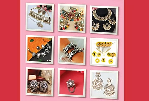 பளபளக்கும் 'கண்ணாடி நகைகள்'