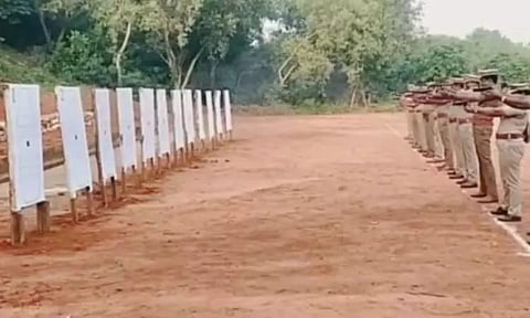 கடலூர் அருகே போலீசாருக்கு துப்பாக்கி சுடும் பயிற்சி