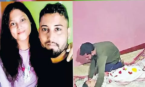 இறந்த காதலியை திருமணம் செய்து கொண்ட காதலர்;இனி ஒரு திருமணம் செய்ய மாட்டேன் சத்தியம்