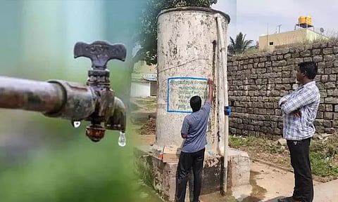 மாற்று சமூக பெண் தண்ணீர் குடித்ததால் குடிநீர் தொட்டியை மாட்டு சிறுநீர் கொண்டு சுத்தம் செய்த கொடூரம்