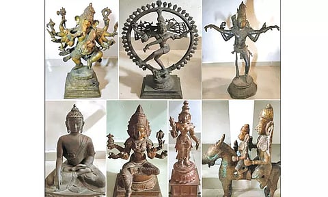 சென்னையில் பதுக்கிய 15 பழங்கால சிலைகள் மீட்பு