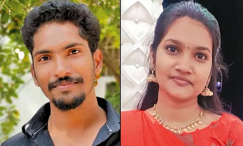 தாம்பரம் அருகே காதல் ஜோடி ஒரே சேலையில் தூக்குப்போட்டு தற்கொலை - பெண் வீட்டில் எதிர்ப்பால் சோகம்