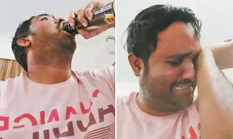 பாலியல் புகாரில் சிக்கிய பள்ளி தாளாளர் தற்கொலை முயற்சி: விஷம் அருந்தி கொண்டே கண்ணீர் மல்க பேசும் வீடியோ வைரல்