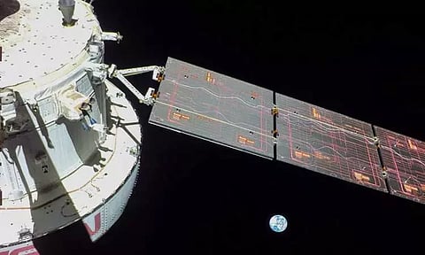 ஓரியன் விண்கலம் வெற்றிகரமாக நிலவின் சுற்றுப்பாதையில் நுழைந்தது... வீடியோ வெளியிட்ட நாசா