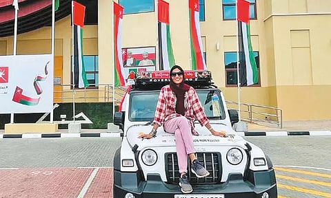 'மெஸ்சி'யின் ஆட்டத்தை காண்பதற்காக உலகக் கோப்பை கால்பந்து போட்டிக்கு தனியே காரில் சென்ற கேரள பெண்மணி