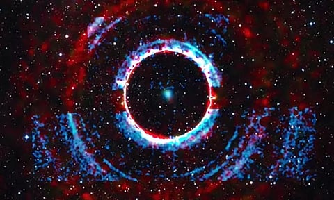 Screen grab from video instagrammed by nasa 