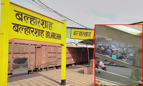 மராட்டியம்: ரெயில்வே நடைமேம்பாலம் இடிந்து விபத்து; காயம் அடைந்தவர்களில் பெண் உயிரிழப்பு