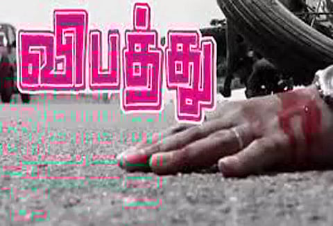 மோட்டார் சைக்கிள் விபத்தில் தொழிலாளி சாவு