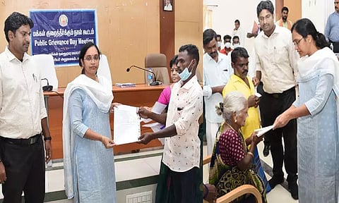 காஞ்சீபுரத்தில் பொதுமக்கள் குறை தீர்க்கும் நாள் கூட்டம்