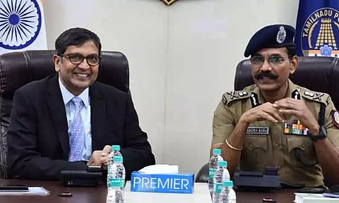 என்ஐஏ இயக்குனர் தின்கர் குப்தா டிஜிபி சைலேந்திர பாபுவுடன் சந்திப்பு