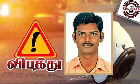 அண்ணாநகரில் மோட்டார் சைக்கிள்கள் நேருக்கு-நேர் மோதல்; சப்-இன்ஸ்பெக்டர் மகன் பலி - மேலும் 2 பேர் படுகாயம்