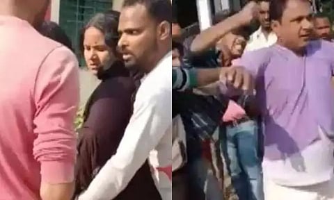 ஓட்டலில் கள்ளக்காதலனுடன் மனைவியை கையும் களவுமாக பிடித்த கணவர் நடு ரோட்டில் அடி-உதை