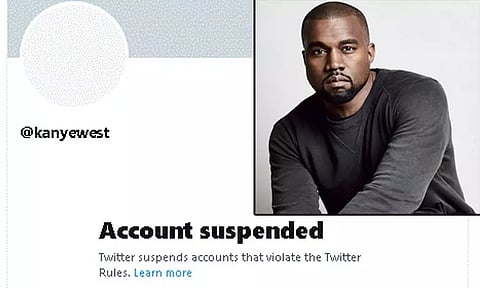 பிரபல பாடகர் கன்யே வெஸ்ட் டுவிட்டர் கணக்கு முடக்கப்பட்டதால் ரசிகர்கள் அதிர்ச்சி..! எலான் மஸ்க் விளக்கம்