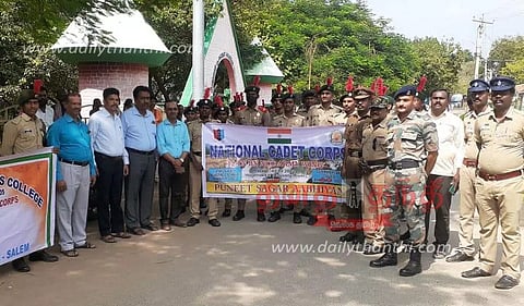 தேசிய மாணவர் படை மாணவர்கள் தூய்மை பணி