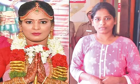 4 பேரை திருமணம் செய்து நகை, பணத்துடன் ஓட்டம் பிடித்த இளம்பெண் கைது