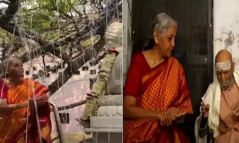 காசியில் பாரதியார் சிலைக்கு மத்திய நிதி மந்திரி நிர்மலா சீதாராமன் மரியாதை