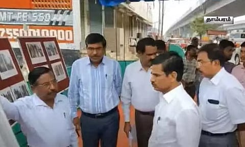 தாம்பரம் மாநகராட்சியில் மழைநீர் வடிகால் பணிகள் - தலைமைச் செயலாளர் இறையன்பு நேரில் ஆய்வு