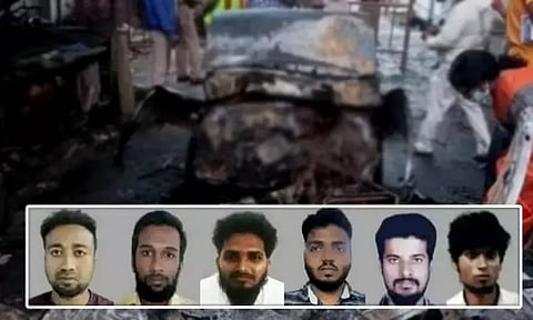 கோவை கார் சிலிண்டர் வெடித்த வழக்கில் கைதான 6 பேர்: தேசிய புலனாய்வு சிறப்பு கோர்ட்டில் மீண்டும் ஆஜர்