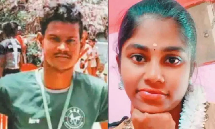 சிங்கபெருமாள் கோவில் அருகே மின்சார ரயில் மோதி காதல் ஜோடி பலி