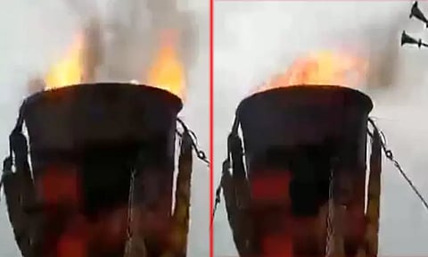 திருவண்ணாமலையில் 4-வது நாளாக சாரல் மழையிலும் சுடர் விட்டு எரியும் மகாதீபம்...!