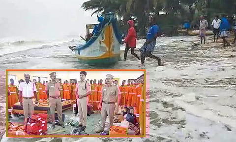 'மாண்டஸ்' புயல்: மாமல்லபுரத்தில் பலத்த கடல் சீற்றம் - 8 அடி உயரத்துக்கு அலை எழுந்தது