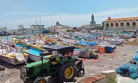 கன்னியாகுமரியில் மீனவர்கள் கடலுக்கு செல்லவில்லை